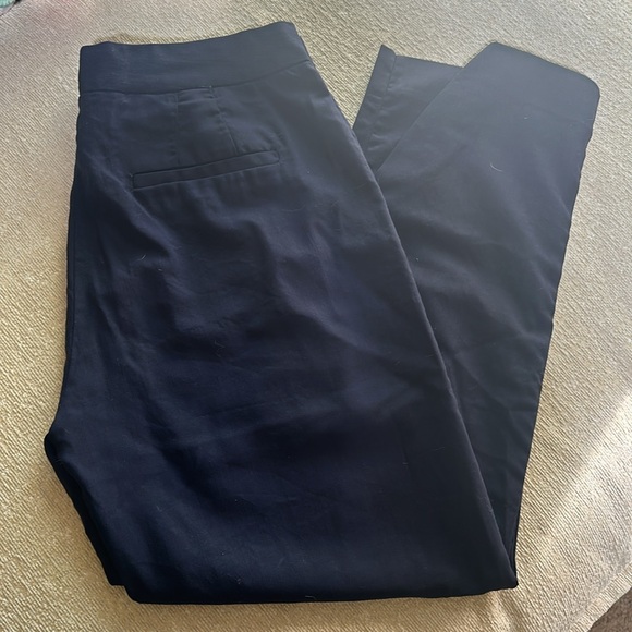 Everlane 100% wool navy blue trousers size 2 - Picture 3 of 4